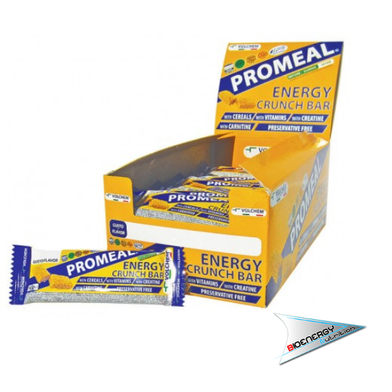 Volchem - PROMEAL ® ENERGY CRUNCH (Conf. 30 barrette energetiche non ricoperte da 40 gr) - 